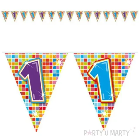 baner flagi urodziny 1 roczek folat 6 m