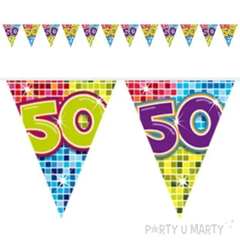 baner flagi urodziny 50 folat 3 m