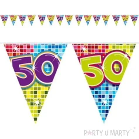 baner flagi urodziny 50 folat 6 m