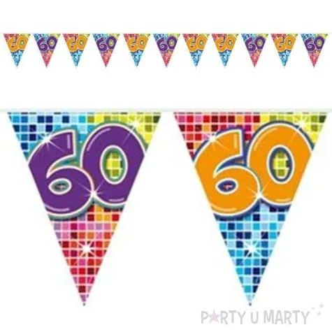 baner flagi urodziny 60 folat 3 m