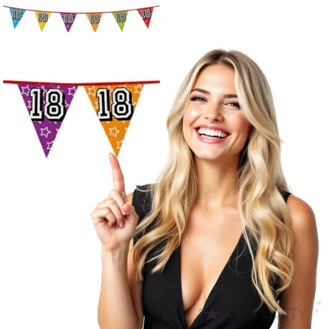 baner flagi urodziny holograficzne 18 boland 8 m