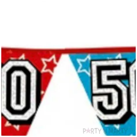 baner flagi urodziny holograficzne 50 boland 8 m