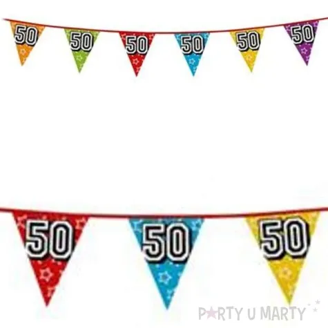 baner flagi urodziny holograficzne 50 boland 8 m