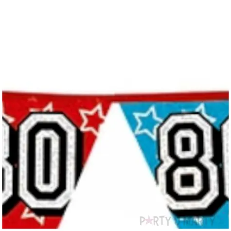 baner flagi urodziny holograficzne 80 boland 8 m