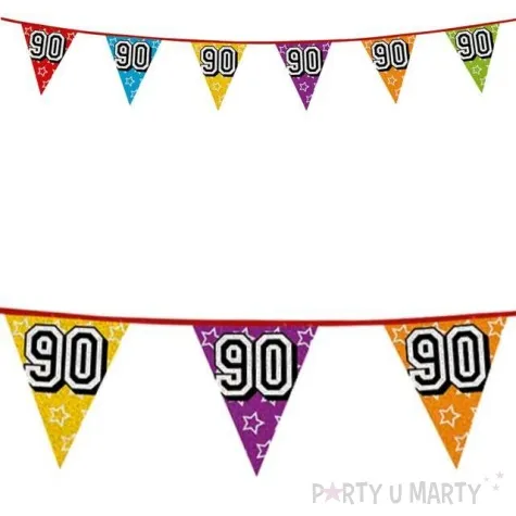 baner flagi urodziny holograficzne 90 boland 8 m