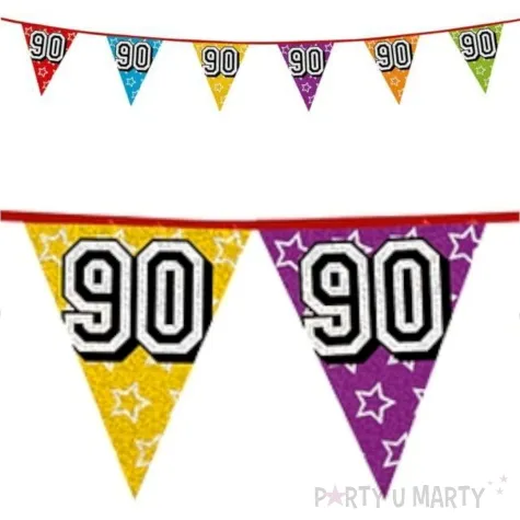 baner flagi urodziny holograficzne 90 boland 8 m