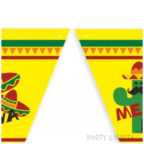 baner flagi viva mexico zolty 3 6 m