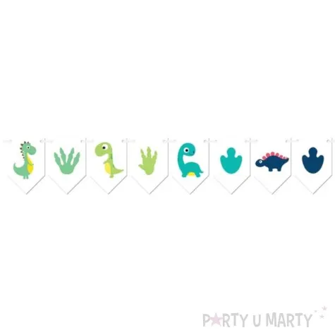 baner flagi wesole dinozaury congee 3 m