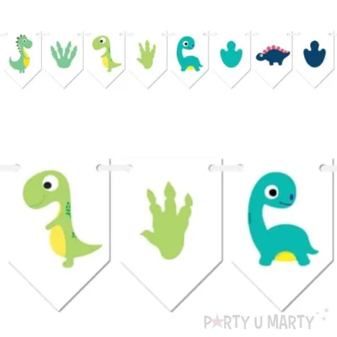 baner flagi wesole dinozaury congee 3 m