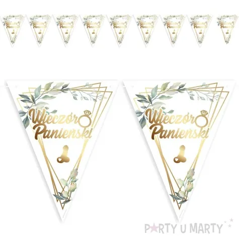 baner flagi wieczor panienski eukaliptus gold 3 6 m