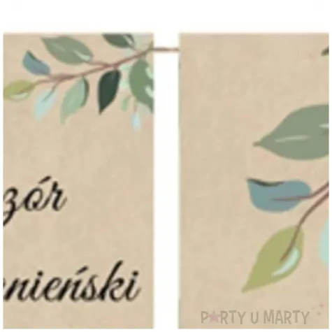 baner flagi wieczor panienski listki kraftowy congee 5 m