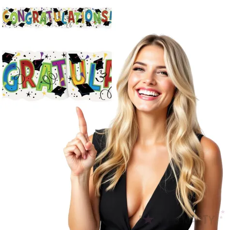 baner foliowy absolwent congratulations unique 1 32 m