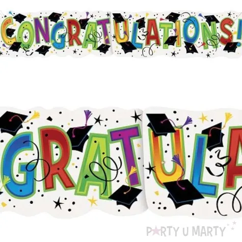 baner foliowy absolwent congratulations unique 1 32 m