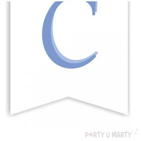 baner girlanda papierowa baby boy mis dekoracja na baby shower chlopca gender reveal 2 m