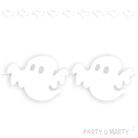 baner halloween duchy bialy 360 cm