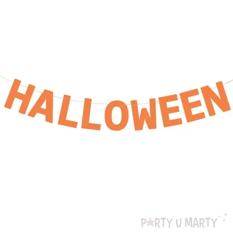 baner halloween pomaranczowy partydeco 250 cm