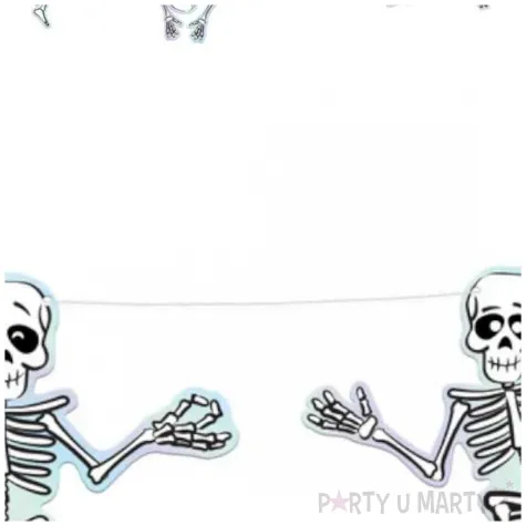 baner halloween szkielety partypal 2 m