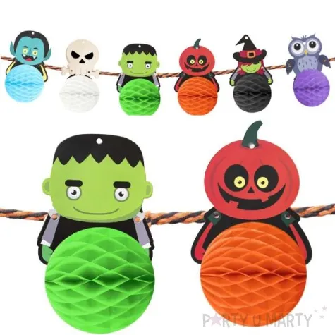 baner halloweenowe potwory i honeycomby partypal 300 cm