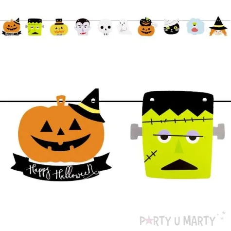 baner halloweenowe potwory partypal 200 cm