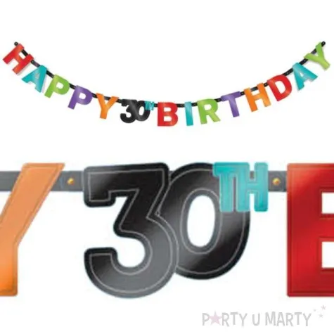 baner happy 30th birthday 213 cm