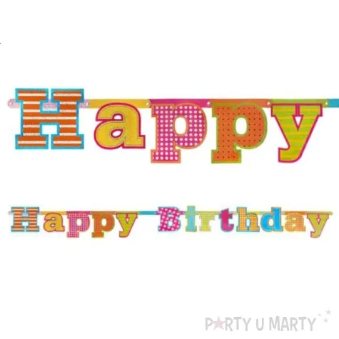 baner happy birthday 16 x 166cm 1szt