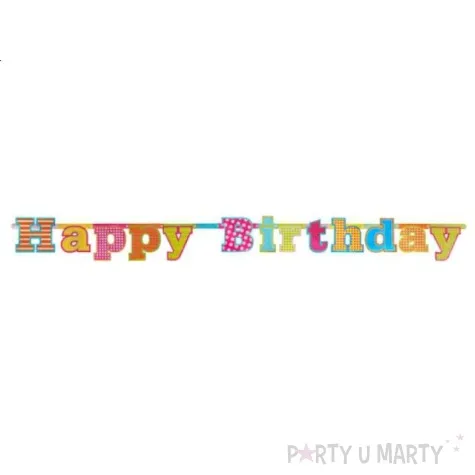baner happy birthday 16 x 166cm 1szt