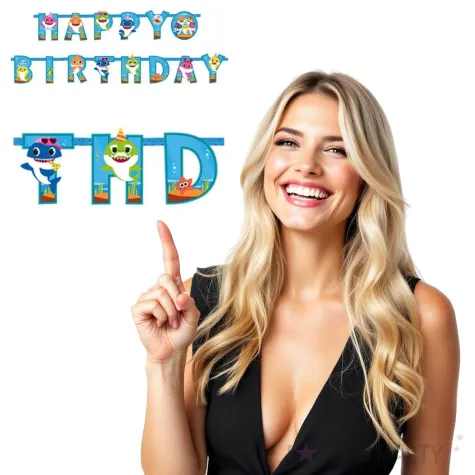 baner happy birthday baby shark amscan 180 cm