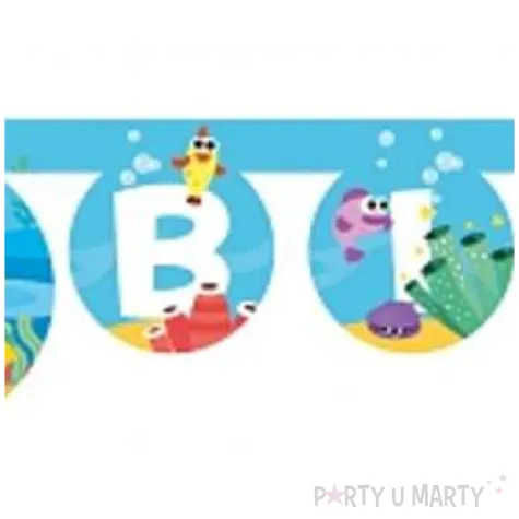 baner happy birthday baby shark procos