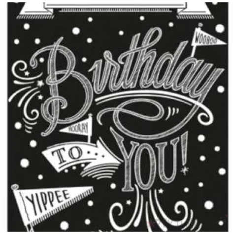 baner happy birthday bialo czarny amscan 85 x 165 cm