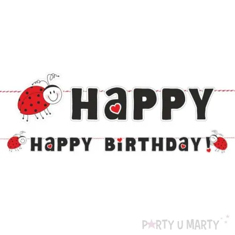 baner happy birthday biedronka 18 7 x 180 cm