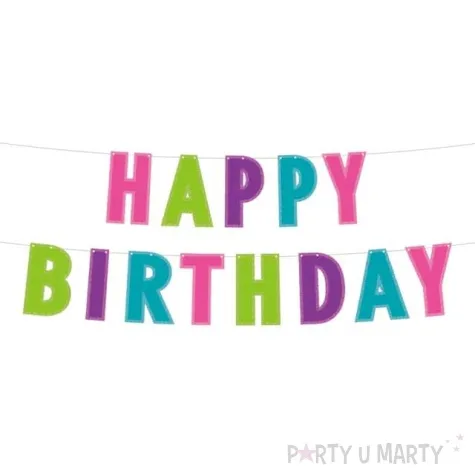 baner happy birthday brokat mix godan 200 x 12 cm