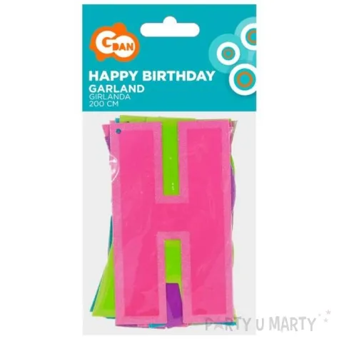 baner happy birthday brokat mix godan 200 x 12 cm