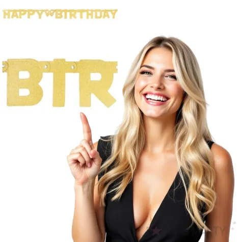 baner happy birthday brokat zlota godan 160 x 11 cm