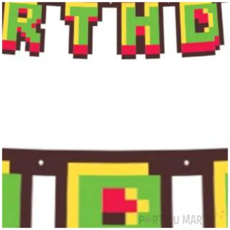 baner happy birthday gaming party godan 160 cm