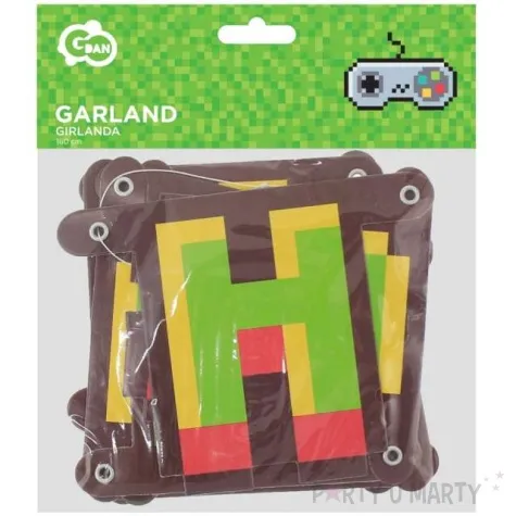 baner happy birthday gaming party godan 160 cm