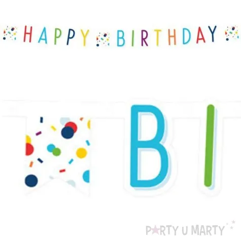baner happy birthday konfetti amscan 180cm
