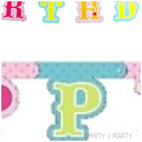 baner happy birthday ksiezniczka rozowy mix godan