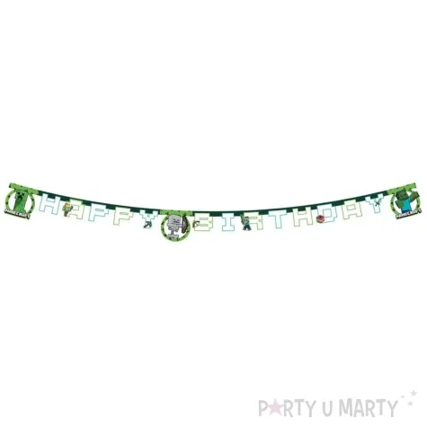 baner happy birthday minecraft procos 200 cm