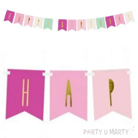 baner happy birthday mix 1 partydeco 140 cm