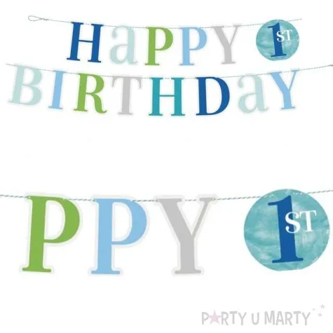 baner happy birthday roczek zielony mix godan 182 cm