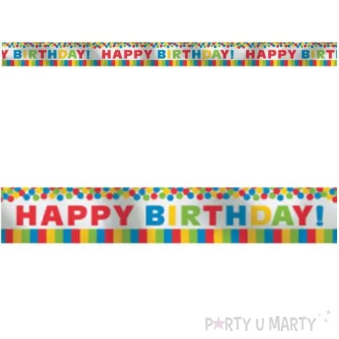 baner happy birthday rolka foliowy amscan 760 cm