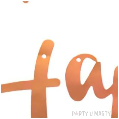 baner happy birthday rozowo zloty czakos 200 cm