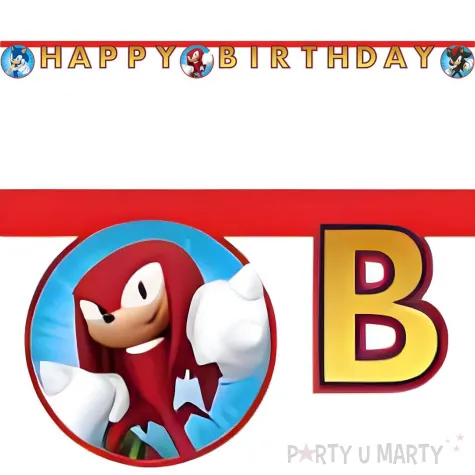 baner happy birthday sonic procos 2 m