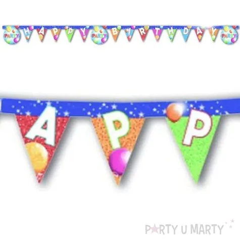 baner happy birthday sparkling balloons godan 160 cm