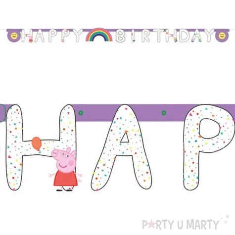 baner happy birthday swinka peppa amscan 220 cm
