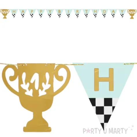 baner happy birthday szachownica partydeco 250 cm