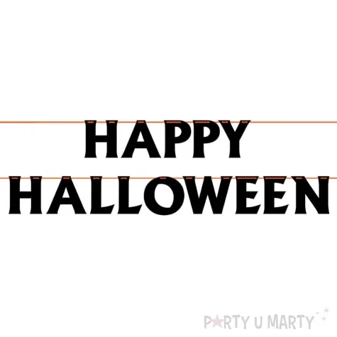 baner happy halloween czarny congee 5 m