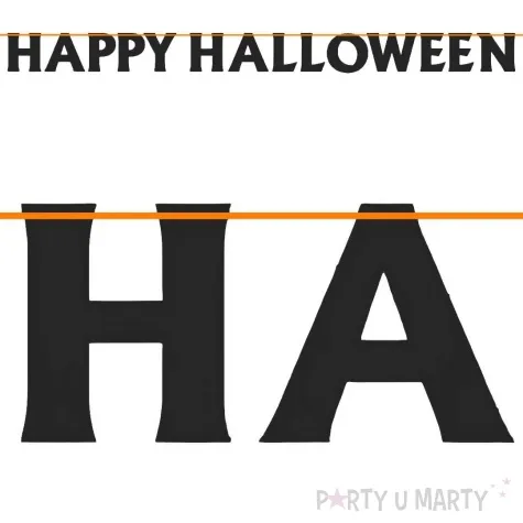 baner happy halloween czarny congee 5 m