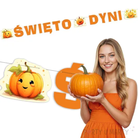baner happy halloween swieto dyni pomaranczowy 3m