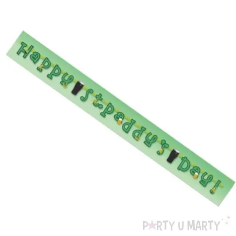 baner happy st paddys day 2 86 m x 18 cm 1 szt